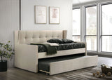 Pirene - Twin Daybed With Trundle - Beige - Home Elegance USA