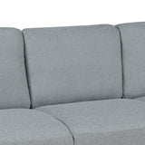 Living Room Furniture Loveseat Sofa and 3-seat  sofa (Gray) Home Elegance USA