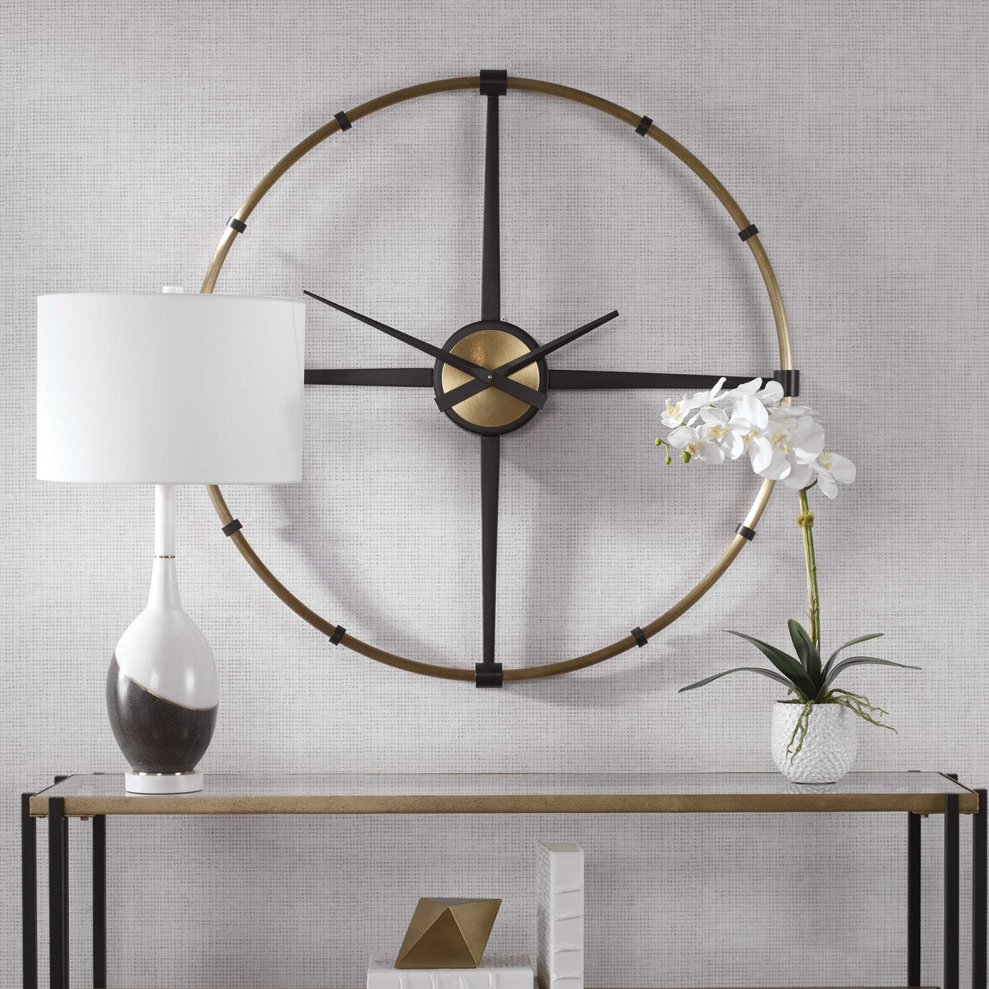 Uttermost Captain Industrial Wall Clock - Home Elegance USA