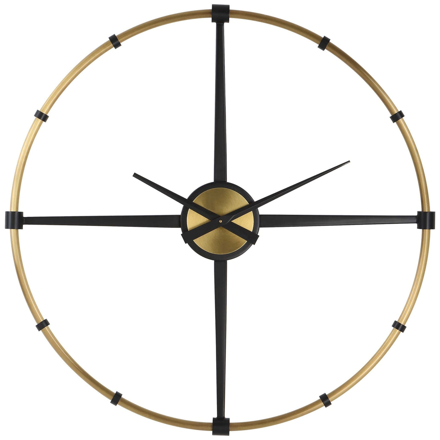 Uttermost Captain Industrial Wall Clock - Home Elegance USA