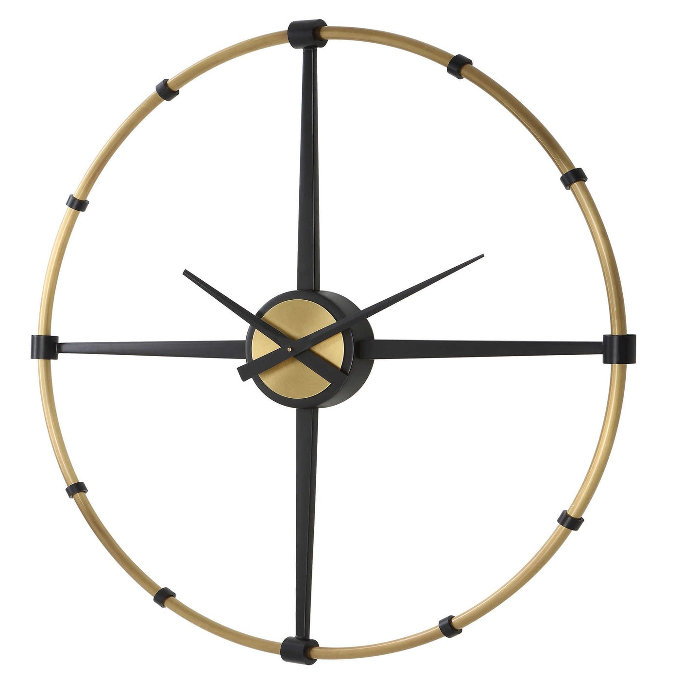 Uttermost Captain Industrial Wall Clock - Home Elegance USA