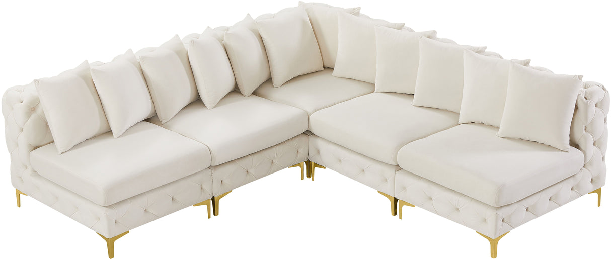 Tremblay - Modular Sectional 5 Piece - Cream - Modern & Contemporary - Home Elegance USA