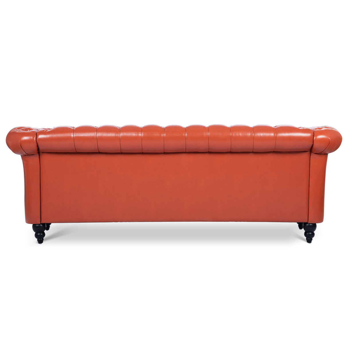 84.65" Rolled Arm Chesterfield 3 Seater Sofa - W68056682 - image - 8