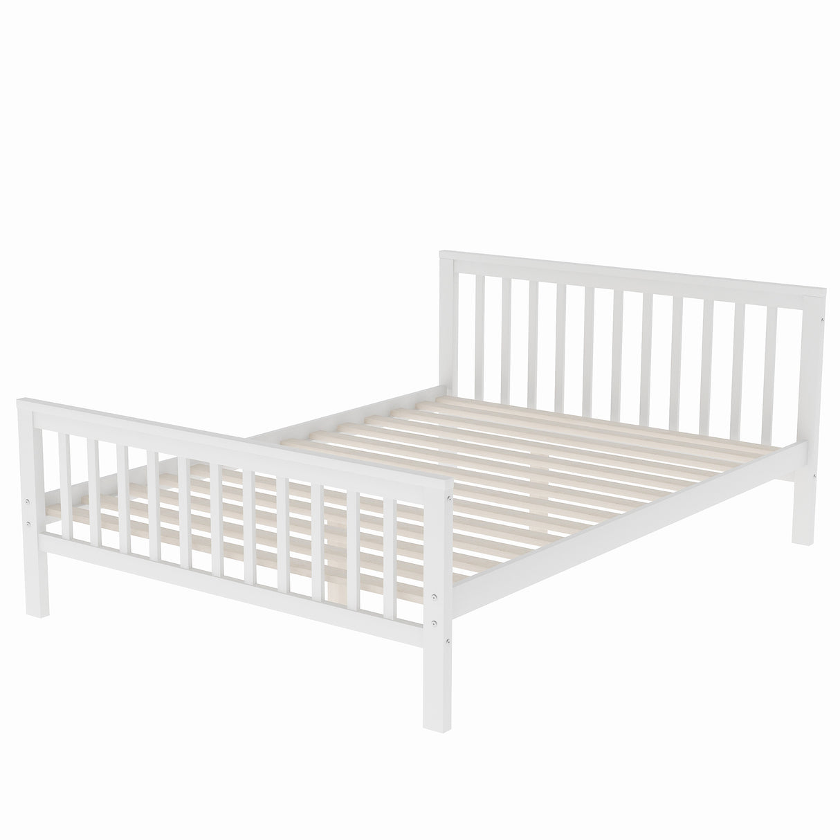 Twin over Full Loft Bed with Staircase,White(OLD SKU:SM000107AAK) - Home Elegance USA