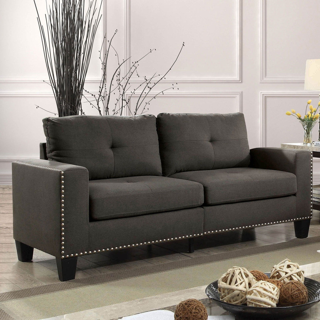 Attwell - Sofa & Loveseat - Gray | Home Elegance USA