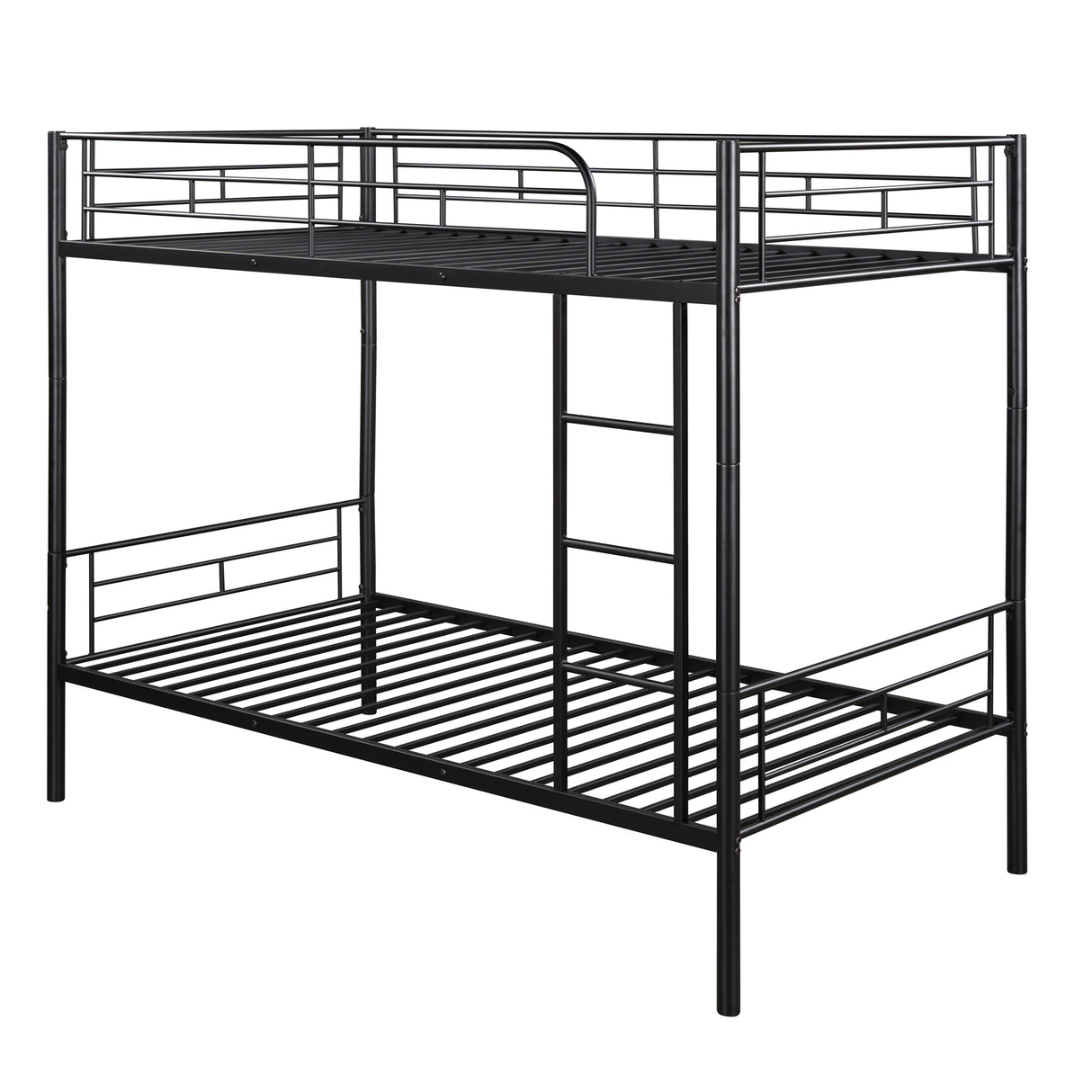 Twin Over Twin Metal Bunk Bed (Black) ( old sku: MF189201BAA ) - Home Elegance USA