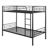 Twin Over Twin Metal Bunk Bed (Black) ( old sku: MF189201BAA ) - Home Elegance USA