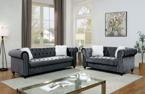 Giacomo - Sofa & Loveseat - Gray
