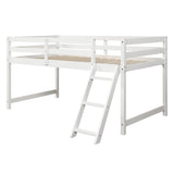 Twin over full bunk bed (White) ( old sku : WF193722AAK ） - Home Elegance USA