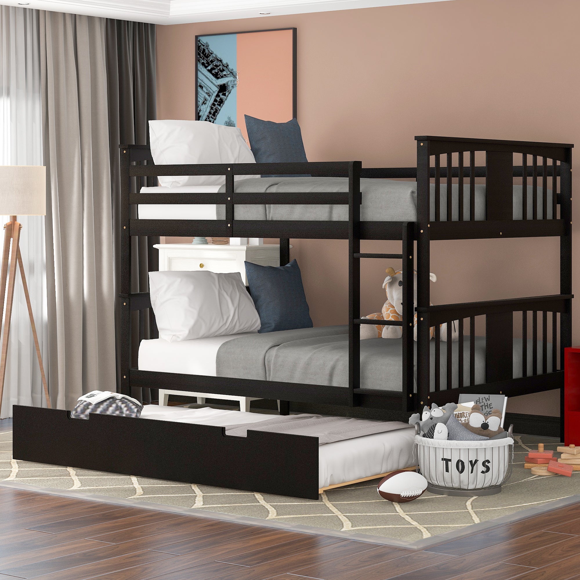 Full Over Full Bunk <b>Bed</b> With Full Size Trundle Outlet istgeodez.com.