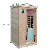 Two person far infrared sauna room