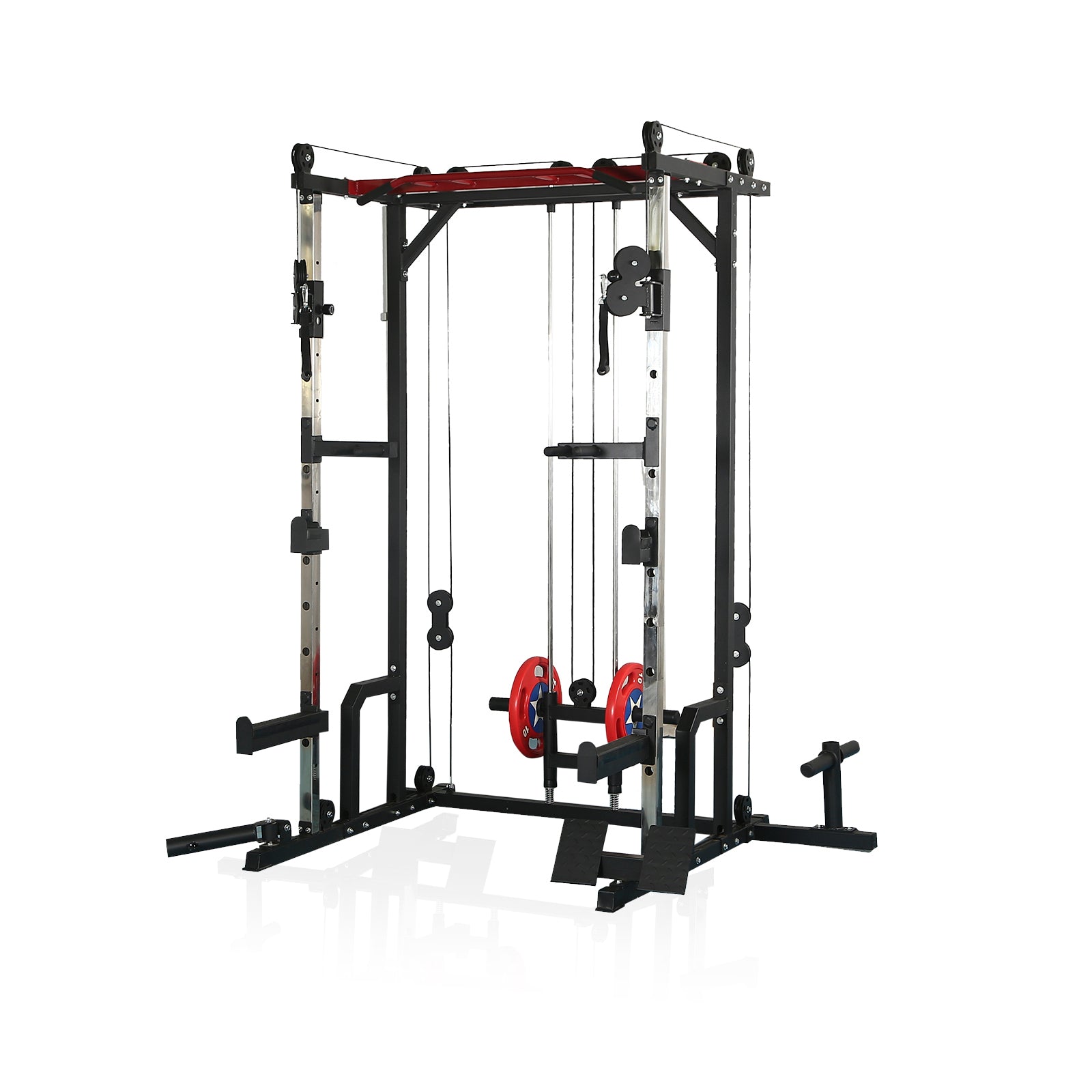 Full squat discount rack with weights