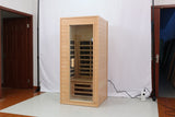 One person standard hemlock far infrared indoor sauna room