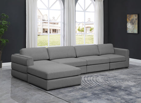 Beckham - Modular Sectional 5 Piece- Gray - Home Elegance USA