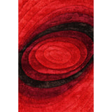 Nina 3D Red Shag Rug - Home Elegance USA