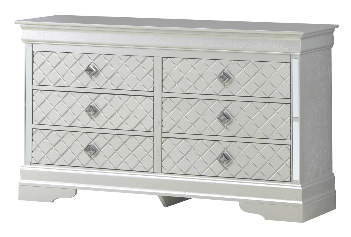 Glory Furniture Verona G6700-D Dresser , Silver Champagne - Home Elegance USA