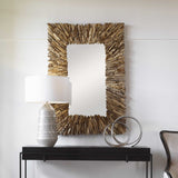 Uttermost Teak Branch Rectangular Mirror - Home Elegance USA