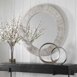 Uttermost Repose Whitewash Round Mirror - Home Elegance USA