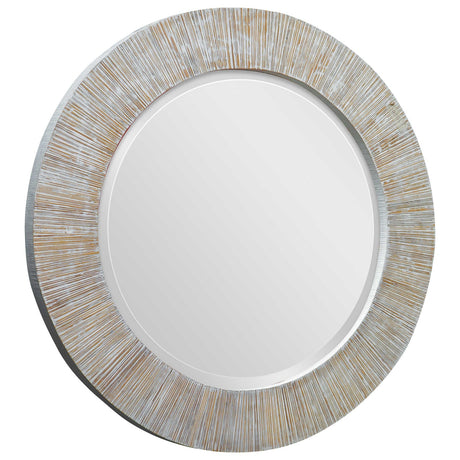 Uttermost Repose Whitewash Round Mirror - Home Elegance USA