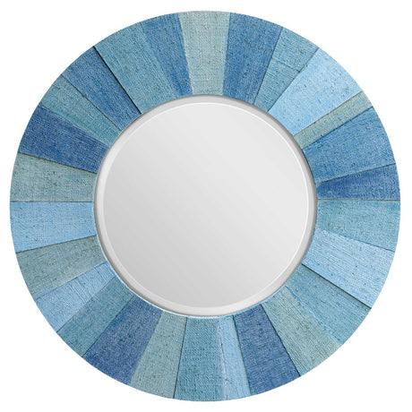 Uttermost Isle Aqua Round Mirror - Home Elegance USA