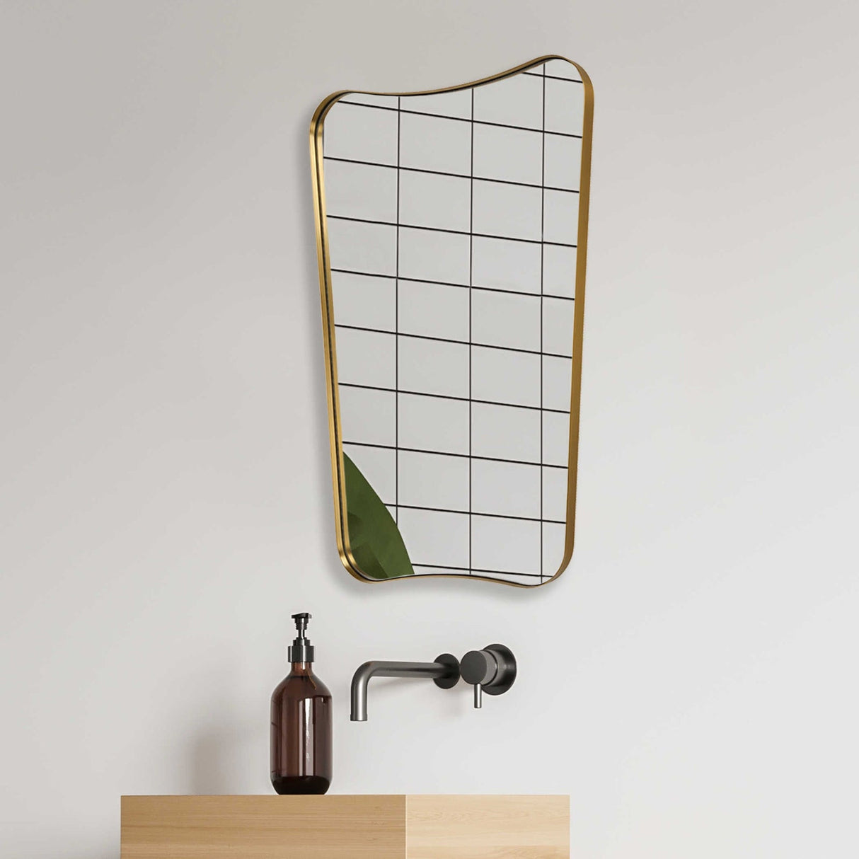 Uttermost Belvoir Brass Mirror - Home Elegance USA