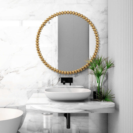 Uttermost Byzantine Round Gold Mirror - Home Elegance USA