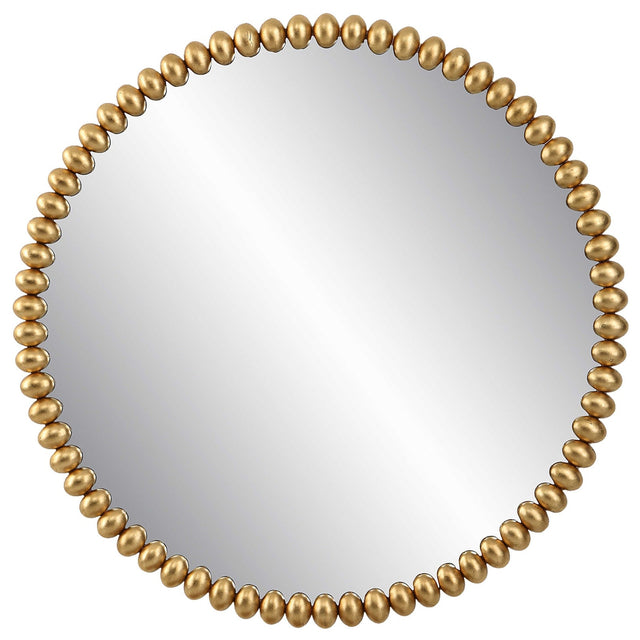 Uttermost Byzantine Round Gold Mirror - Home Elegance USA