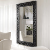 Uttermost Everest Satin Black Mirror - Home Elegance USA