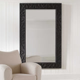 Uttermost Everest Satin Black Mirror - Home Elegance USA