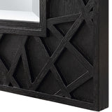 Uttermost Everest Satin Black Mirror - Home Elegance USA