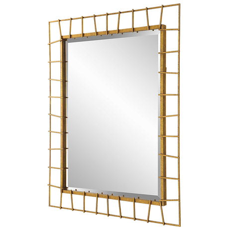 Uttermost Townsend Antiqued Gold Mirror - Home Elegance USA