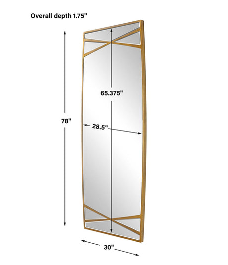 Uttermost Gentry Oversized Gold Mirror - Home Elegance USA