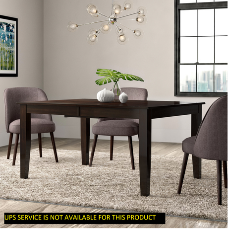 Casual Dining Warm Merlot Finish 1pc Dining Table with Self-Storing Extension Leaf Strong Durable Furniture - Home Elegance USA