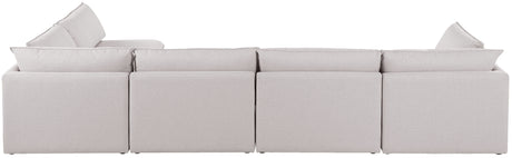 Mackenzie - Modular Sectional 5 Piece - Beige - Fabric - Home Elegance USA