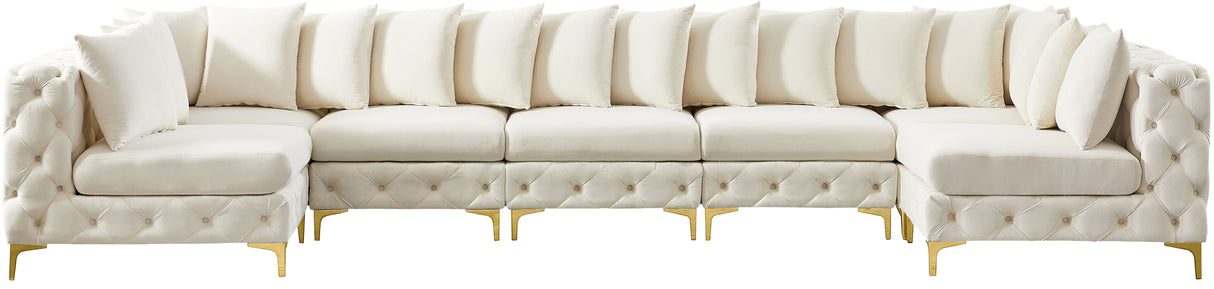 Tremblay - Modular Sectional 7 Piece - Cream - Fabric - Home Elegance USA