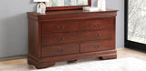 Glory Furniture Louis Phillipe G3100-D Dresser , Cherry - Home Elegance USA