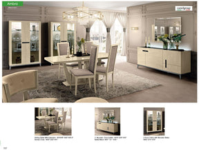 Ambra 8 Piece Dining Room Set W-1Ext - Ambratable-8Set | ESF