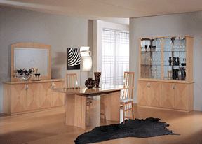 Elena Dining Table 6 Piece Dining Room Set - Elenatable-6Set | ESF
