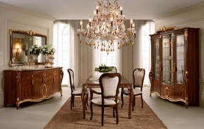 Donatello 10 Piece Dining Room Set W-1Ext - Donatellotable-10Set | ESF