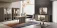 Volare Dining Table 3 Piece Dining Room Set W-1Ext In Gray - Volaretablegrey-3Set | ESF