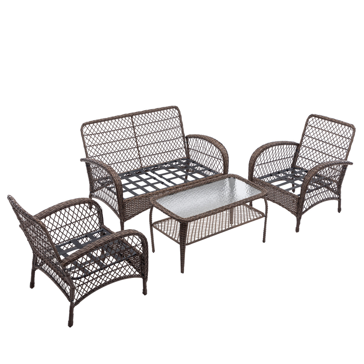 4pcs Outdoor Furniture Modern Wicker set
