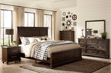 Homelegance - Cardano 6 Piece Queen Bedroom Set In Driftwood Charcoal - 1689-1-6Set