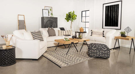 Ashlyn - 3 Piece Living Room Set (Sofa, Loveseat and Chair) - White - Home Elegance USA