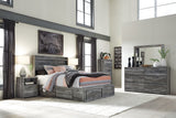 Baystorm - Gray - King Panel Bed With 4 Storage Drawers - 7 Pc. - Dresser, Mirror, King Bed - Home Elegance USA