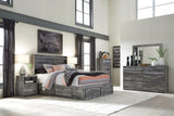 Baystorm - Gray - King Panel Bed With 4 Storage Drawers - 8 Pc. - Dresser, Mirror, Chest, King Bed - Home Elegance USA