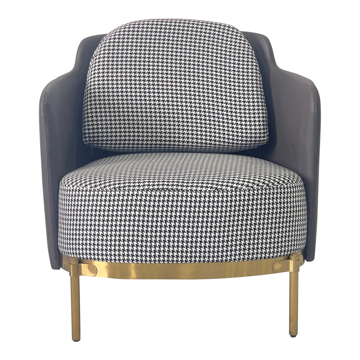 Gray and Gold Sofa Chair - Home Elegance USA