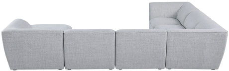 Miramar - Modular Sectional 7 Piece - Gray - Fabric - Home Elegance USA