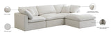 Plush - Cloud Modular Sectional 4 Piece - Cream - Fabric - Home Elegance USA