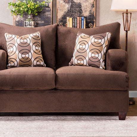 Wessington - Sofa & Loveseat - Chocolate - Home Elegance USA