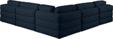 Beckham - Modular Sectional 5 Piece - Navy - Modern & Contemporary - Home Elegance USA